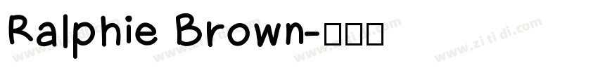 Ralphie Brown字体转换